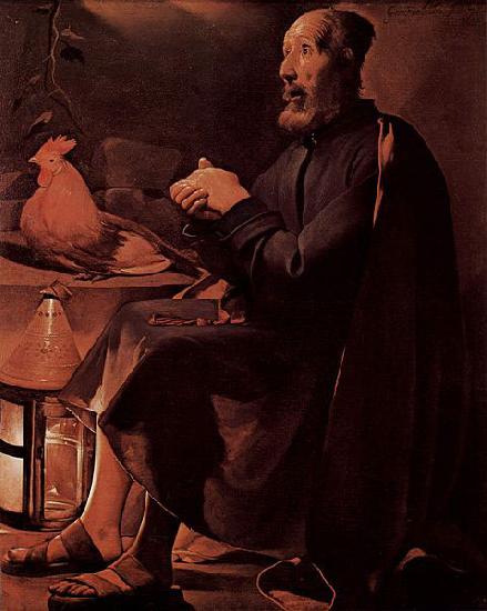 LA TOUR, Georges de Die Reue des Hl. Petrus oil painting image